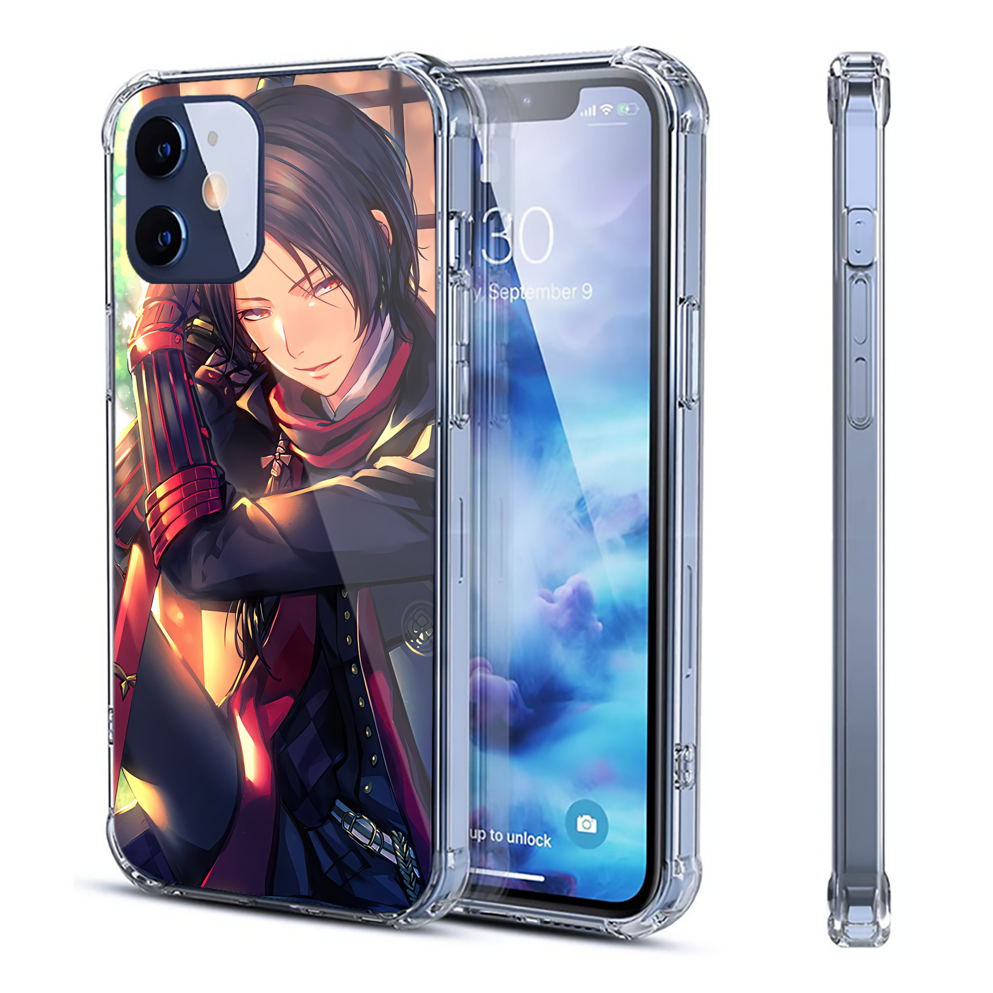 （画像用） 刀剣乱舞 Touken Ranbu 【iPhone 12シリーズ対応】透明スマホケース（クリアソフトケース）